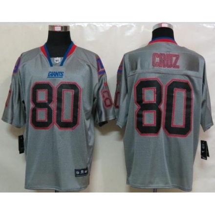 علبة عود Nike New York Giants #80 Victor Cruz Lights Out Gray Elite Jersey علبة عود